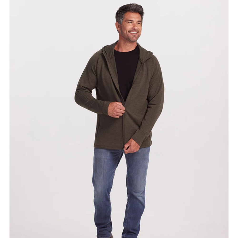 WoolX Boulder merino wool full zip hoody